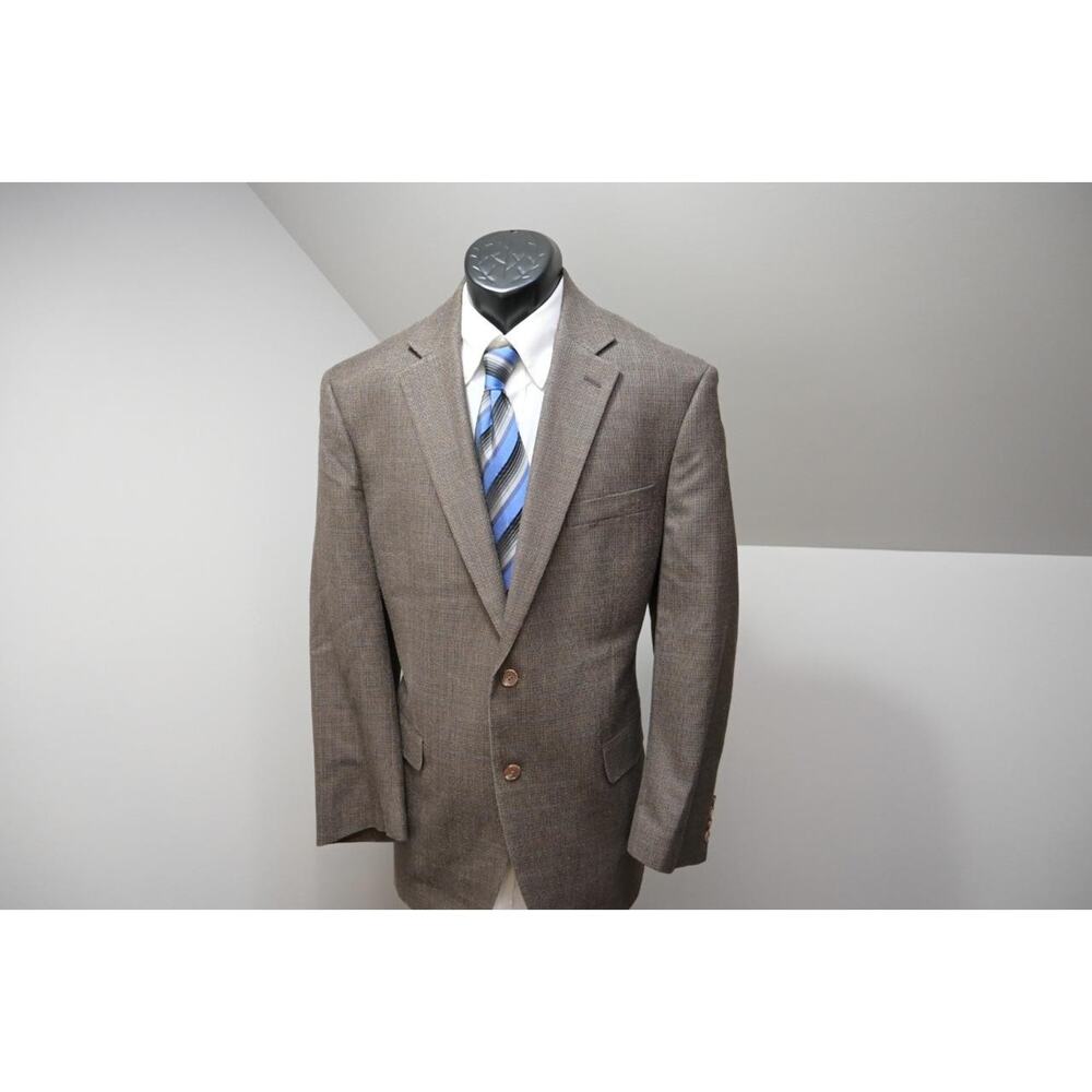 Lauren Ralph Lauren Silk Wool Woven Sports Blazer‎ Suit Jacket Mens Size 42 R
